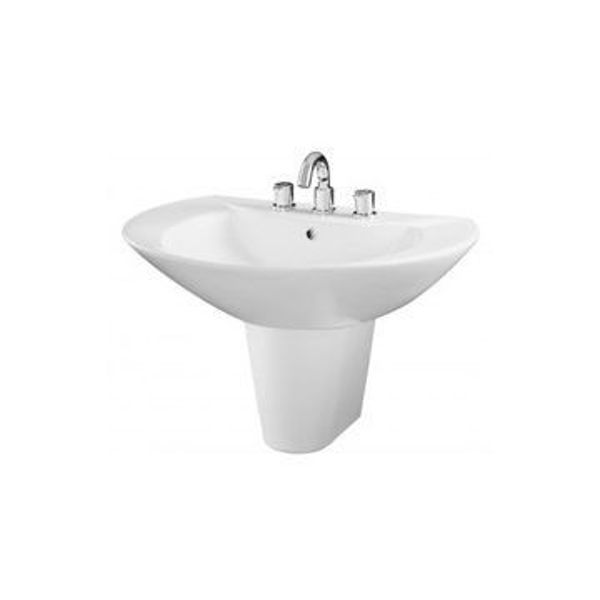 Ảnh của Chậu chân lửng 1 lỗ lavabo LW820CJ/LW820HFJ