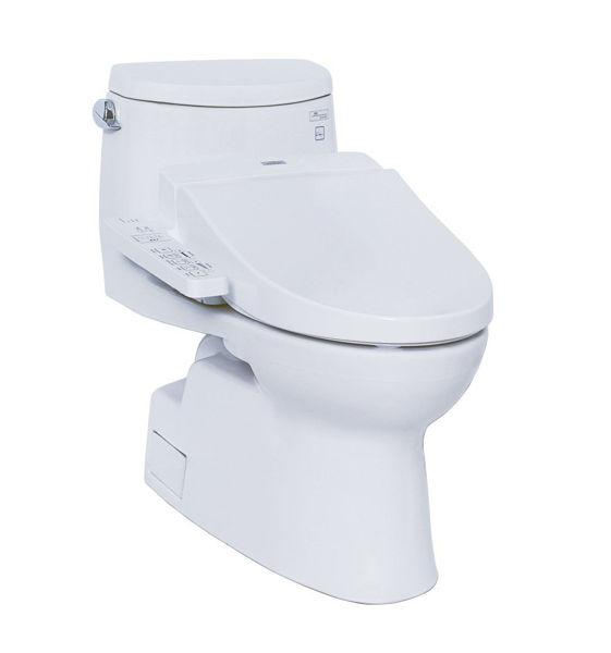 Ảnh của Bàn cầu một khối kèm nắp rửa điện từ Washlet MS905W7